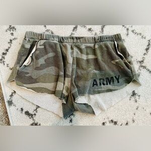 Army Green Camo Women's Lounge Shorts